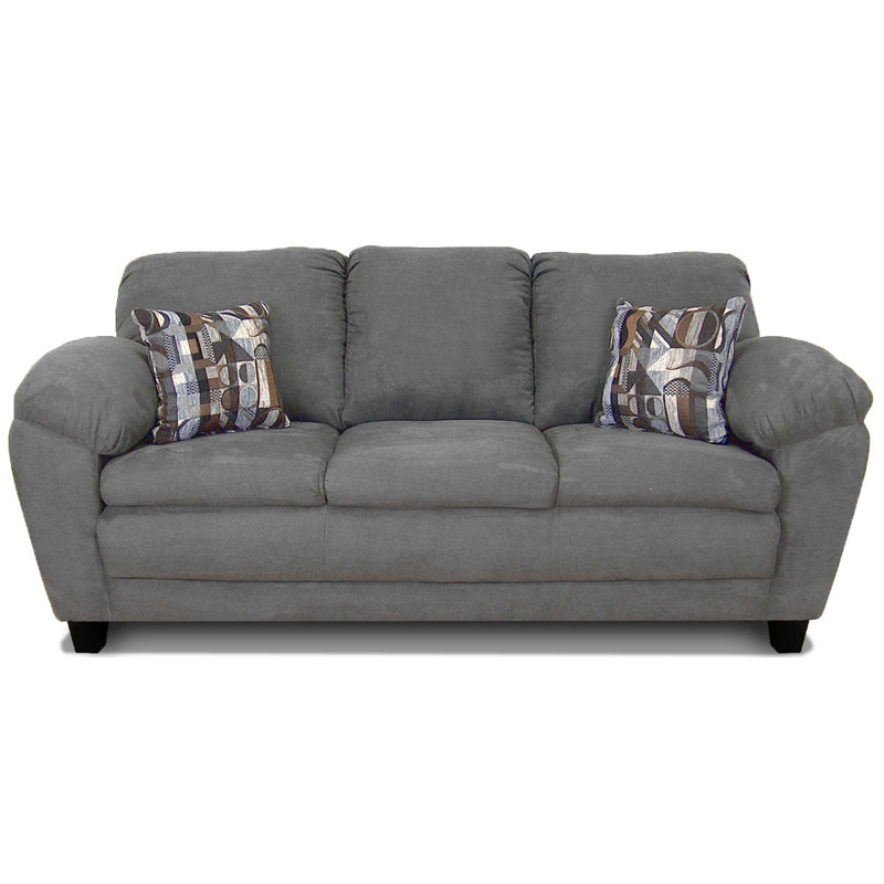 Charlton Home® Waldschmidt Microfiber / Microsuede 89" Pillow Top Arm